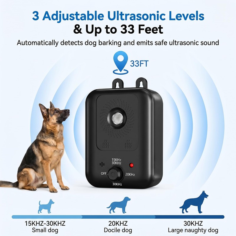 Anti Barking Device for Dogs, Ultrasonic Dog Bark Deterrent Devices,