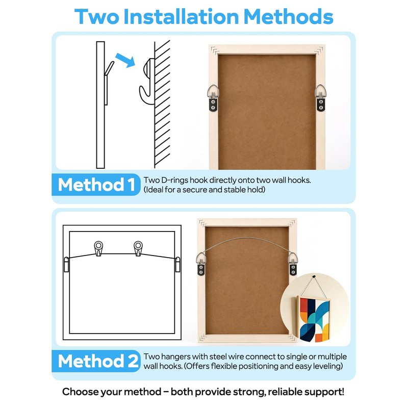 GCXIXPY D Ring Picture Hanging Kit with Screws Kit, 30