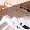 VILLCASE Retractable Wardrobe Clothes Hanger Rail Pull Out Wardrobe Clothing