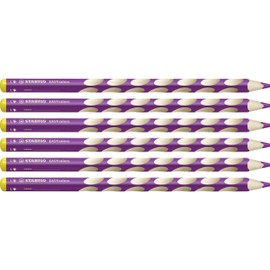 Colouring Pencil - STABILO EASYcolors - Left Handed - Box of 6 - Purple
