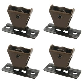 WHYHKJ 4pcs Roller Blind Bamboo Blind Lifter Pulley for Blinds, Roman Blinds, Pleated Curtains etc., Brown