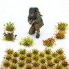 Woohome 32 Miniature Grass Cluster, Red Static Grass Tuft Model