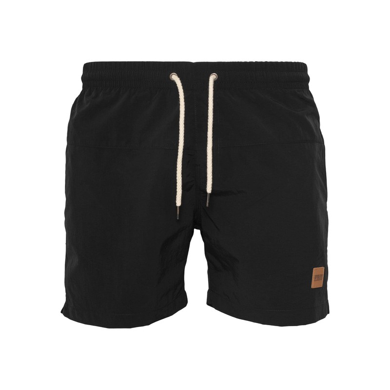 Urban Classics Block Swim Shorts, Pantaloncini da Bagno, Uomo, Blk/Blk,