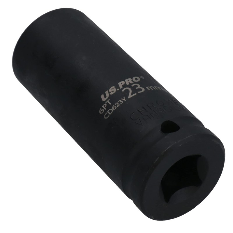 23mm 1/2" Drive Double deep Metric Impacted Impact Socket Single
