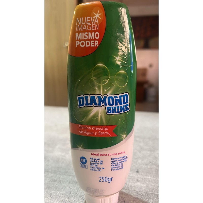 DIAMOND SHINE CREMA PULIDORA PROFESIONAL QUITA SARRO 250 GRAMOS