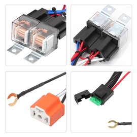 ZEALfix Upgraded Headlight Wiring Connector Fits T4 Transporter Pigtail Harness Plug & Play Upgrade H4