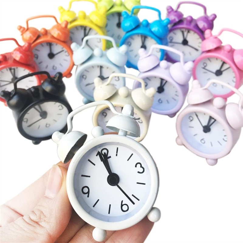 Mini Retro Travel Alarm Clock Creative Metal Digital Alarm Clock