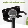 Fiacvrs Microphone Holder, Wireless Microphone Holder for Mic Stand Wall