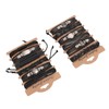 12PCS Braided Faux Leather Bracelet Set Multilayer Vintage Rock Style