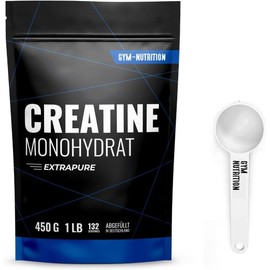 CREATINE (CREATINE) POWDER - Creatine Monohydrate Powder - Ultra High Purity Without Additives - Laboratory Tested - Storage Bag - Vegan (0.47 Kg))