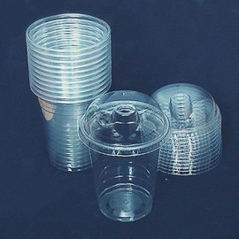 [Altipia] 60 sets of straw PET cups 350ml take-out coffee cups / [알티피아] 빨대 PET컵 350ml 60세트 테이크아웃 커피컵