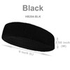 COUVER HB204 Wide, Long & Thick Sports Sweat Headband for
