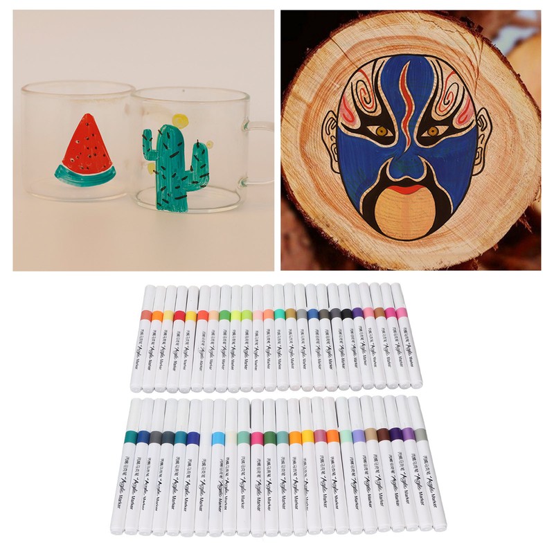 Acrylic Paint Markers Water Based Ink Waterproof High Coverage Paint