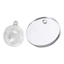 KONTONTY Floating Betta Fish Tank Mirror 1.6X1.6 Inch Aquarium Decor for Betta Exercise and Training Safe Durable Material for Small Fish Tanks