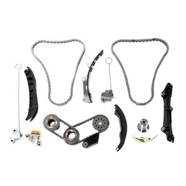 Engine Timing Chain Kit Fit for Dodge Ram 11-15 3.6L Pentastar/Country 11-16 Journey 11-19 Cherokee 11-20 for/Wrangler 12-18 / Classic ProMaster 1500/2500/3500 14-20 w/Tensioner, Guide Rail