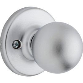 Weiser Yukon Satin Chrome Door Knob, Non-turning Interior Door Handles/Dummy Knobs for Wardrobe, Closet Door & French Doors, Cabinet Handle/Cupboard Handles, Traditional Home Décor