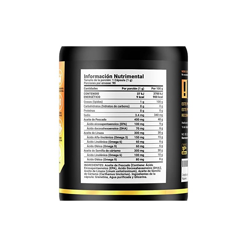 Life Omega Aceite Pescado Epa Dha Linaza Cápsulas