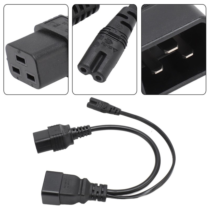 C20 to C7 C19 Y Splitter Power Plug Cord Single