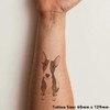 'Sitting Bull Terrier' Temporary Tattoo - Water Resistant, Skin-Safe, Non-Toxic