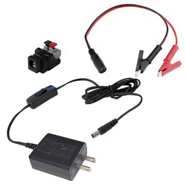 Kaito Denshi 12V 1A 12W AC Adapter with Switch, Small Alligator Clip Set, Connector Set, RoHS