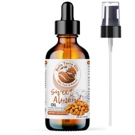 Aceite de Almendras Dulces Orgánico  Sweet Almond Oil, Cold-Pressed, Unrefined, 4oz                                                                   