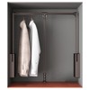 Pull Down Closet Rod for Hanging Clothes, Retractable Wardrobe Hanger