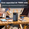 Linterna Exterior Del Banco De Energía Solar 70000 Mah