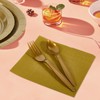 Ottin Solid Gold Paper Dinner Napkins 6.5'' Disposable Luncheon Napkins
