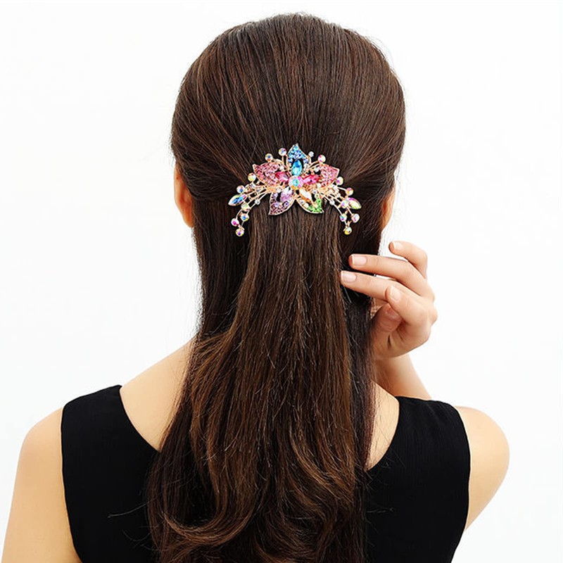 Sankuwen Flower Rhinestones Hair Combs Accessories,Perfect Mother's Day Gifts,Birthday Gifts,Wedding