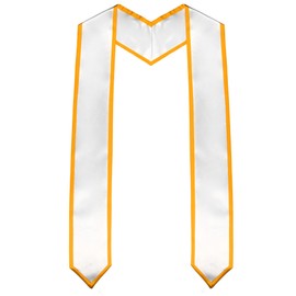 Lxzyu Graduation Stole Class of 2026,Stoles for Graduation 2026 Unisex Adult, 70" long Graduation Sash in Color White Stole with Royal Blue Trim