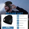 Bosttor Bluetooth Beanie Hat with Light, Headlamp Cap with Headphones