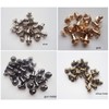Sam Brown Button Screw Bolts Round Rivets Leather Craft Belt