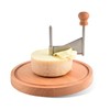 ShinianYa Girolle Cheese Curler Beech Wood-Stainless Steel - Best for