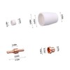 100PCS PT31 Plasma Cutting Consumables Fit CUT-45 CUT-50 CT-312 with