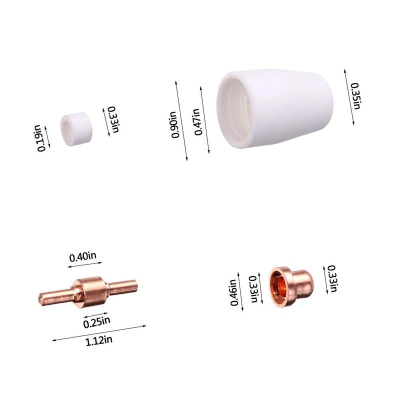 100PCS PT31 Plasma Cutting Consumables Fit CUT-45 CUT-50 CT-312 with