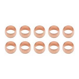 Namvo 10 Pack 8mm (5/16 Inch) Tube OD Compression Sleeves Ferrules, Copper Ferrule Fitting Compression Fitting Assortment Kit for Air Water Gas