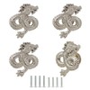 Mizhang Dragon Cabinet Knobs, Retro Decorative Metal Dragon Drawer Knobs