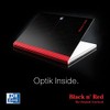 Oxford Black n' Red, A4 Dated Notebook Hardcover, Casebound, Lined