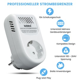 HAUE-02 Starting Current Limiter, briidea Inrush Current Limiter (230 V 16 A), Prevents Circuit Breakers from Triggering, Perfect for Welding Machines, Blasting Machines, Angle Grinders and Circular