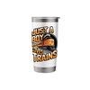 Just a Boy Who Loves Trains Funny Retro Steam Engine