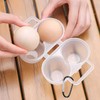 NIDHFG 2 Pieces Egg Storage Box And 2 Pieces Metal