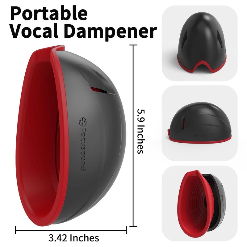 Focusound Pro Vocal Dampener - 25dB Noise Reduction Singing Dampener,