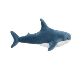23.5-inch Plush Shark Toy Pillow, Super Soft and Cute Plush Shark Toys , Shark Cushion Pillow Shark Plush Stuffed Animal Sharks Children’s Boys and Girls Room Decoration Bedtime Gift (Blue 24 inches)