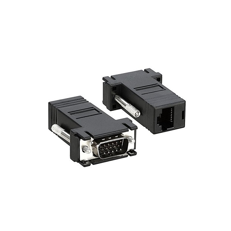 VIMVIP VGA RGB 15pin Male Extender To Lan Cat5 Cat5e