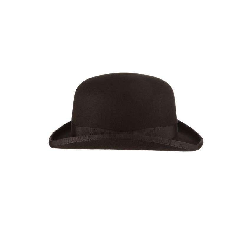 Scala Classico Men's Wool Felt Bowler Hat, Black, Large
