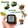 Oasirep Black Reptile Thermometer and Hygrometer – LCD Digital Temp