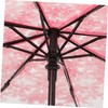 FOMIYES Cherry Blossom Transparent Umbrella Compact Fold Automatic Windproof Travel