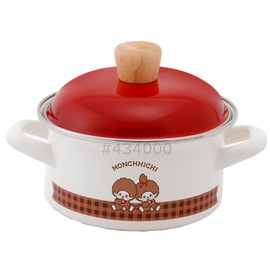 Fuji Hollow Monchhichi Check Casserole 5.5 inches (14 cm) MNC-14W