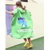Xlabor Children's Bath Poncho with Hood Microfibre Quick-Drying Beach Towel