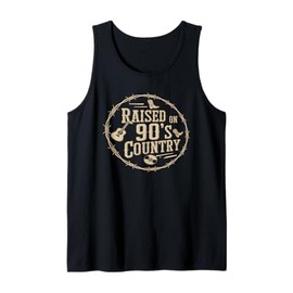 Raised on 90s Country Shirt Womens Music Cowgirl Cowboy Tank Top